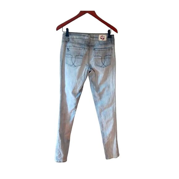 T five Denim Grey Skinny Straight Jeans Low Rise Size 7 - Picture 3 of 6